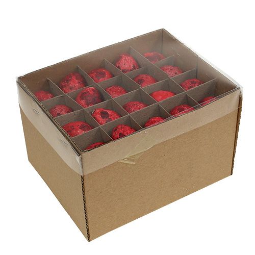 Article Oeuf de caille rouge 3cm décoration de Pâques 50 pcs