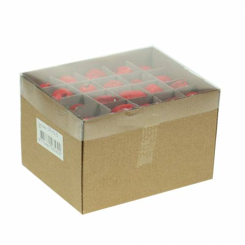 Floristik24 Oeufs de Caille Oeufs Rouges Soufflés 50 pcs