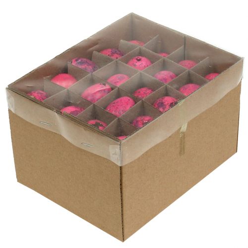 Article Œufs de caille roses 3,5-4 cm, œufs soufflés, décoration de Pâques, 50 pièces