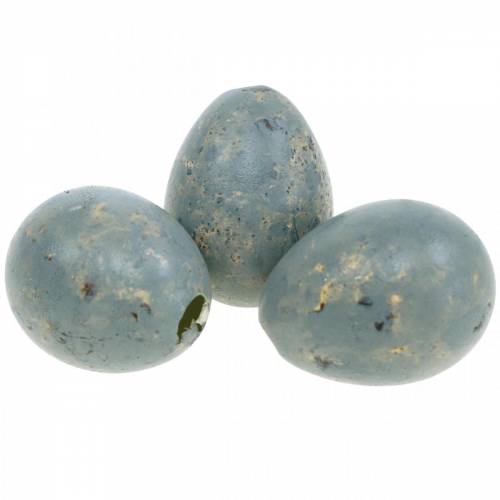 Floristik24 Décoration oeuf de caille gris marbré vide 3cm décoration de Pâques 50 pcs