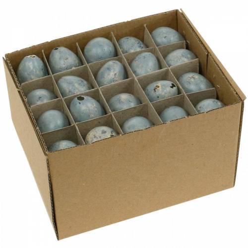 Article Décoration oeuf de caille gris marbré vide 3cm décoration de Pâques 50 pcs
