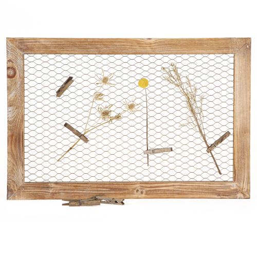 Floristik24 Décoration Murale Bois Métal Décoration Rustique Marron 40x60cm