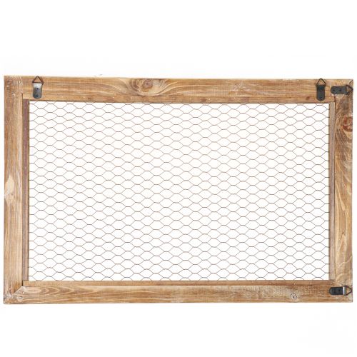 Article Décoration Murale Bois Métal Décoration Rustique Marron 40x60cm
