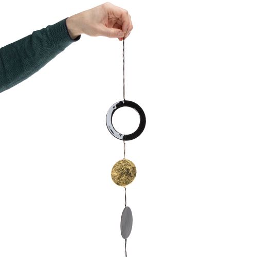 Article Anneaux et disques décoratifs muraux, parfaits pour la décoration du salon et de Noël, 125 cm.