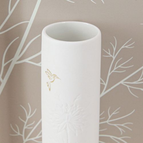 Article Décoration Murale Murale Bois Mini Vases Céramique Blanc H35cm