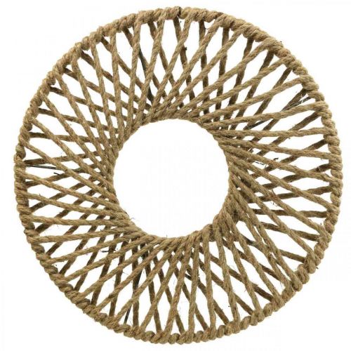 Décoration murale style Boho, ruban de jute décoratif Ø38cm