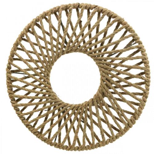 Article Décoration murale style Boho, ruban de jute décoratif Ø38cm