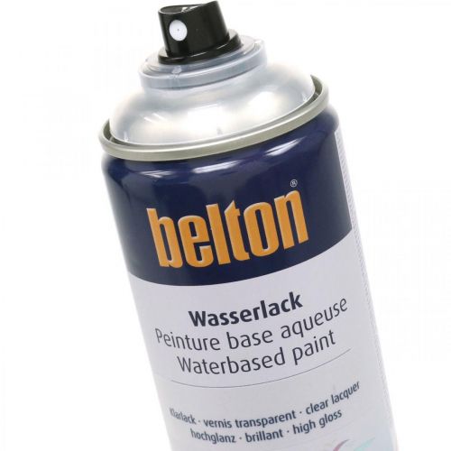 Floristik24 Laque transparente à haute brillance à base d&#39;eau sans Belton en aérosol 400 ml