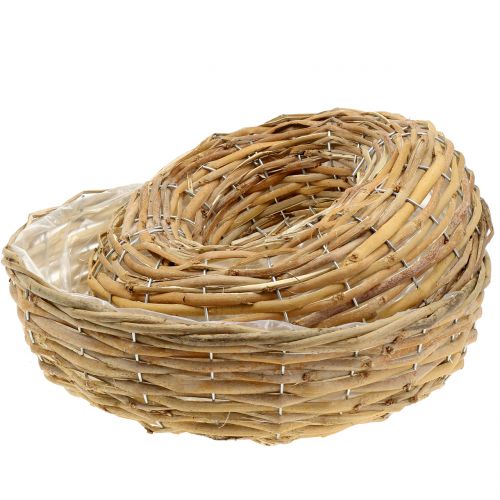 Floristik24 Lot de 2 décorations de table en forme d&#39;anneau de plante de saule