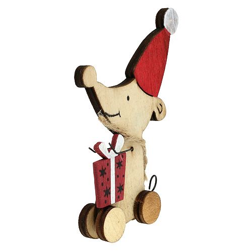 Floristik24 Décoration de Noël souris 9cm naturel 16 pcs
