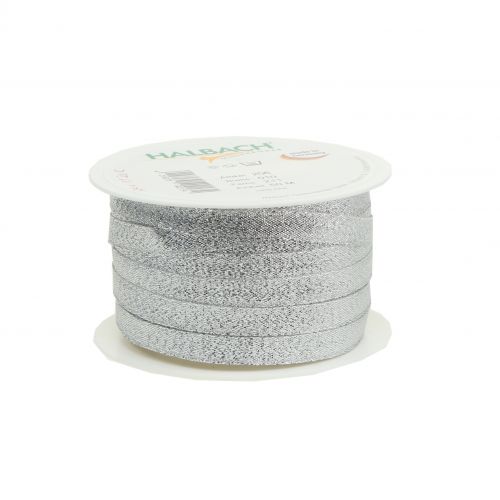 Article Ruban de Noël lurex argent 10mm 50m