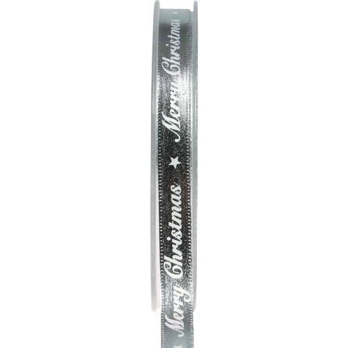 Ruban de Noël Ruban Joyeux Noël Argent Blanc 10mm 20m