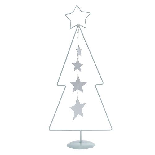 Floristik24 Sapin de Noël en métal blanc H53,5cm