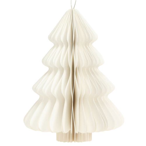 Article Papier sapin de Noël Noël blanc argent 20cm 5pcs