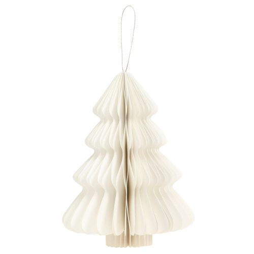 Article Papier sapin de Noël Noël blanc argent 20cm 5pcs