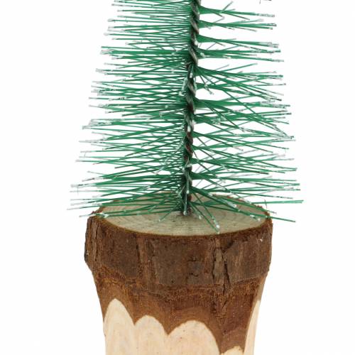 Article Décoration de Noël Sapin de Noël enneigé 10cm 8pcs