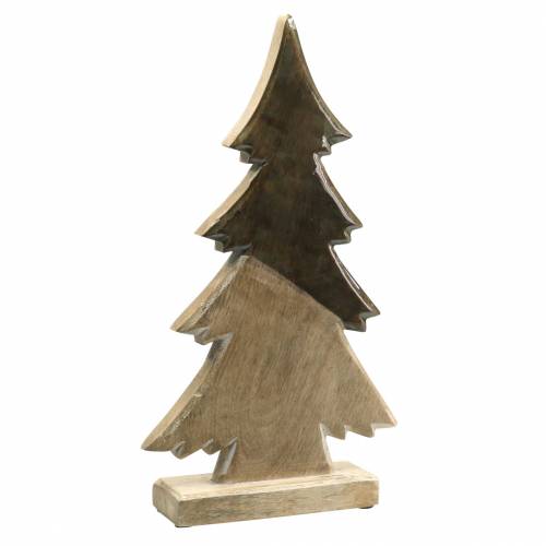 Floristik24 Bois de sapin vernissé naturel, manguier blanc H40,5cm