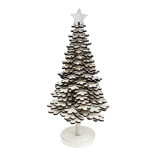 Floristik24 Sapin de Noël flocons de neige blanc 25cm