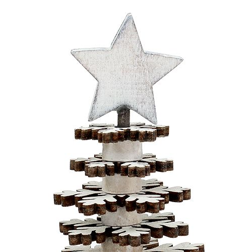 Floristik24 Sapin de Noël flocons de neige blanc 25cm