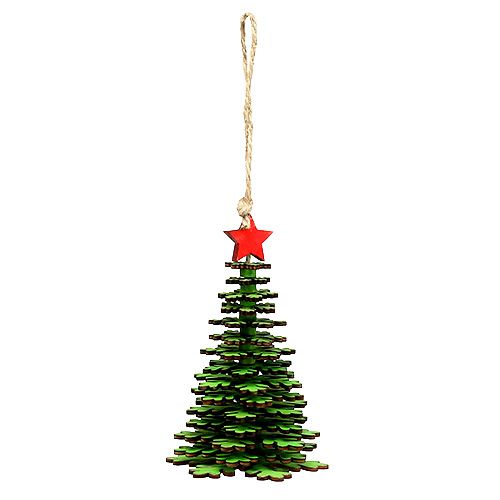 Floristik24 Sapin de Noël à suspendre vert 14cm