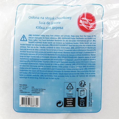 Article Couverture de sapin de Noël ronde base à neige Ø100cm 2pcs