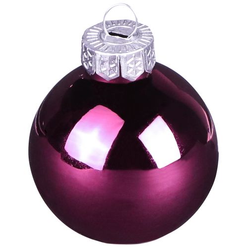 Article Boules de sapin de Noël en verre Berry Mix Ø6cm 24 pcs