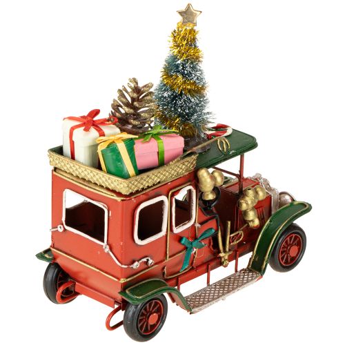 Article Décoration de Noël voiture Voiture de Noël vintage rouge 15×7×16cm
