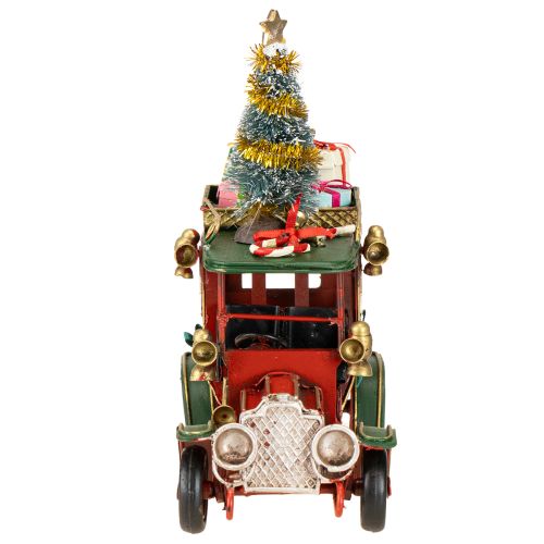 Article Décoration de Noël voiture Voiture de Noël vintage rouge 15×7×16cm
