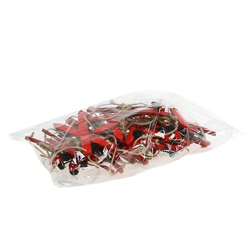Floristik24 Décoration de Noël ski rouge 11,5cm 16 pcs