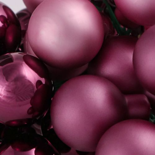 Floristik24 Décoration de Noël baies miroir baies roses Ø25mm 140 pcs