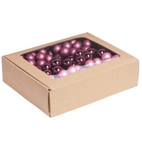Floristik24 Décoration de Noël baies miroir baies roses Ø25mm 140 pcs