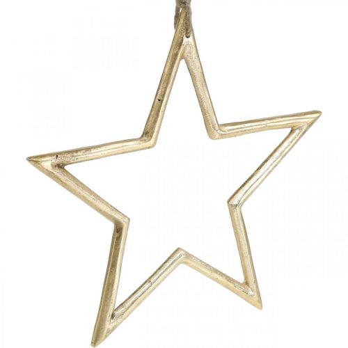 Article Décoration de Noël étoile, décoration de l'Avent, pendentif étoile Doré B24.5cm