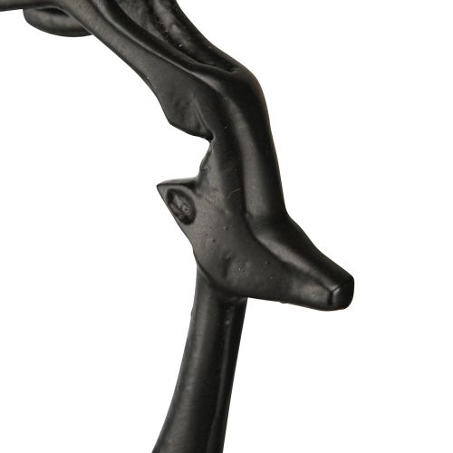 Floristik24 Figurine de Noël renne décoration métal noir 17×8×38,5cm