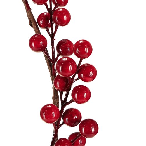 Article Guirlande de Noël artificielle baies rouges 180 cm