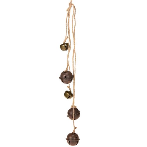 Cloches de Noël à suspendre, H37cm, 6 pièces