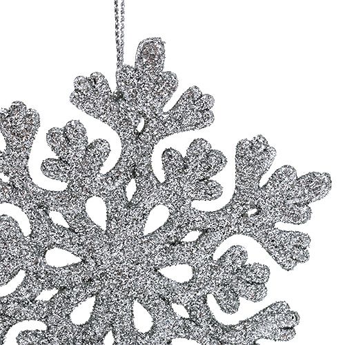 Article Mélange de cintres de Noël avec paillettes argent 3pcs