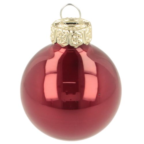 Boules de Noël décoratives en verre brillant, 3 cm, lot de 22. | Floristik24.be