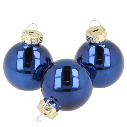 Ensemble de 22 mini boules de Noël en verre, décorations pour branches de sapin, 3 cm de diamètre. acheter | Floristik24.be
