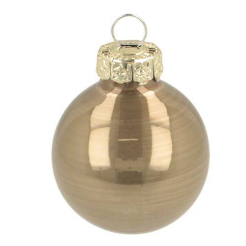Ensemble de 22 mini boules de Noël, boules brillantes à suspendre, 3 cm | Floristik24.be