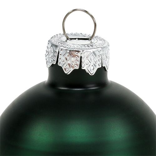 Floristik24 Boule de Noël Ø4cm vert foncé 24 pcs
