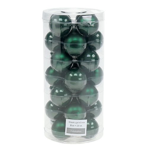 Floristik24 Boule de Noël Ø4cm vert foncé 24 pcs