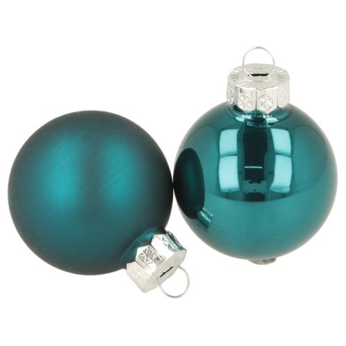 Boules de Noël, mates et brillantes, petites décorations de Noël, 4 cm, lot de 24.