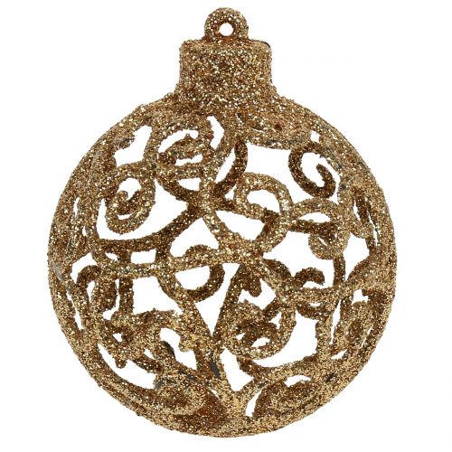 Floristik24 Boule de Noël dorée Ø6cm 16 pcs