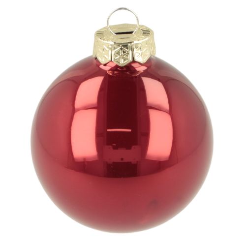 Ensemble de boules de Noël, décoration festive brillante, 6 cm, 24 pièces | Floristik24.be