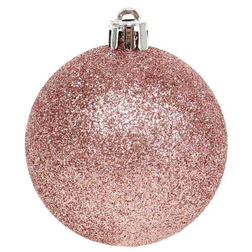 Floristik24 Boule de Noël rose pastel mix Ø6cm 10pcs