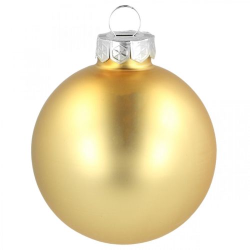 Article Verre boule de Noël Ø6cm doré mix 24 pcs