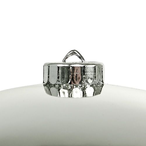 Article Boule de Noël en plastique petite Ø14cm argentée