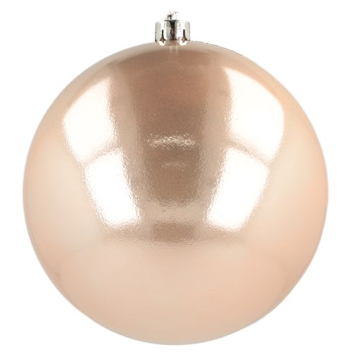 Floristik24 Boule de Noël en plastique or rose incassable Ø14cm