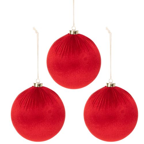 Grande boule de Noël rouge à