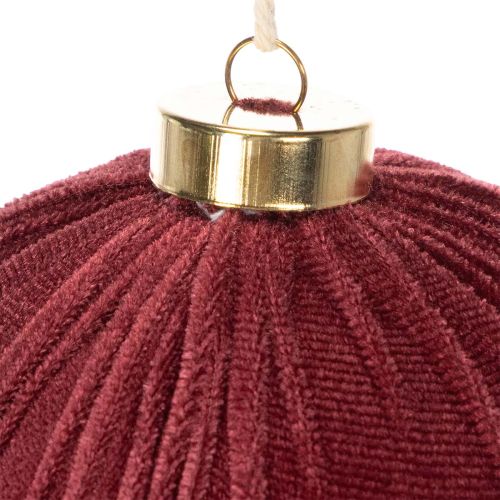 Boule de Noël, aspect velours